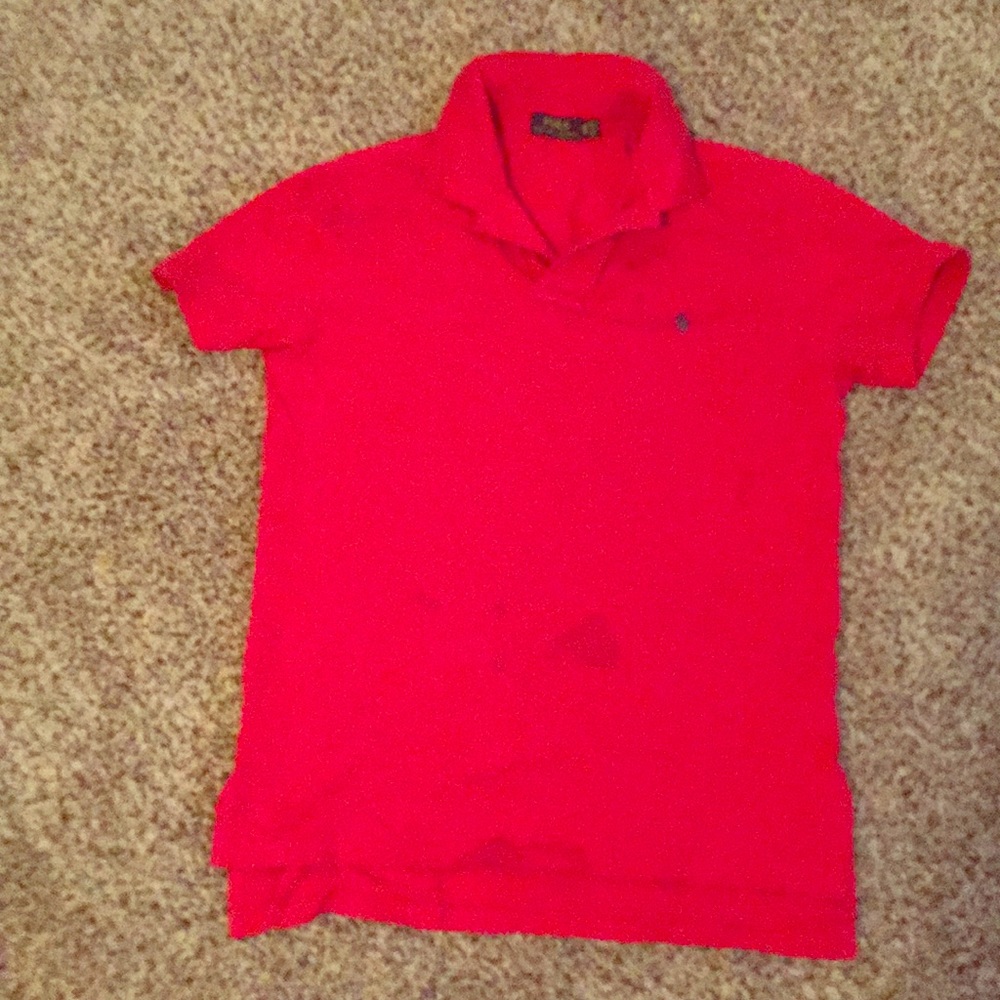 Red Polo shirt